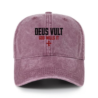 Heritage Washed Cap - Deus Vult: God Wills It