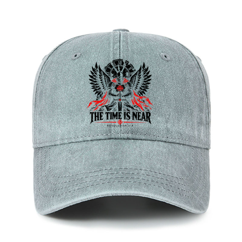 Heritage Washed Cap - The Time Is Near Revelation 1:3