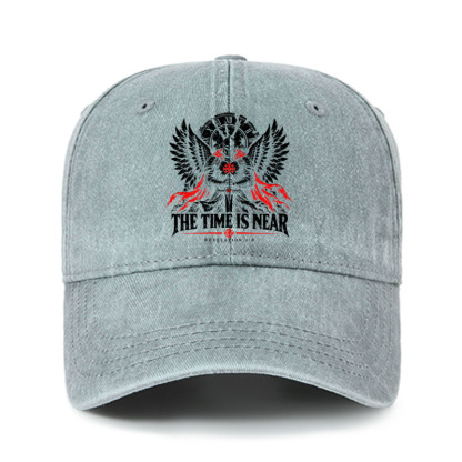 Heritage Washed Cap - The Time Is Near Revelation 1:3