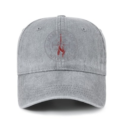 Heritage Washed Cap - Make No Peace with Evil Knight Templar Jerusalem Cross