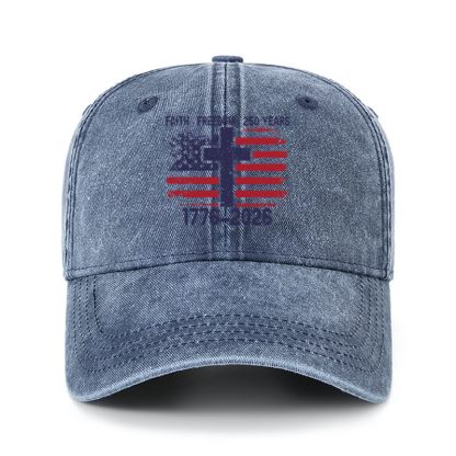 Heritage Washed Cap - Faith Freedom   