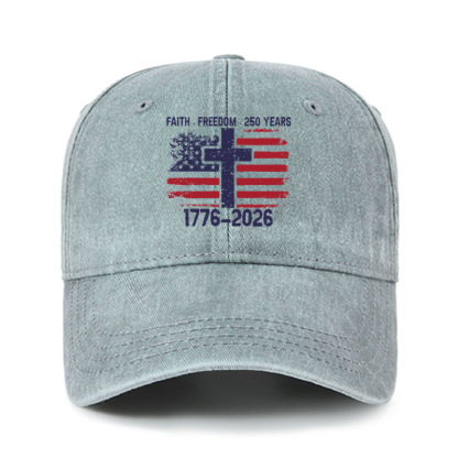 Heritage Washed Cap - Faith Freedom   
