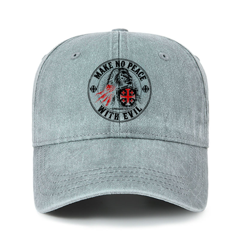 Heritage Washed Cap - Make No Peace With Evil