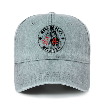 Heritage Washed Cap - Make No Peace With Evil