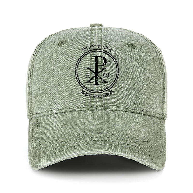 Heritage Washed Cap - In This Sign Conquer   