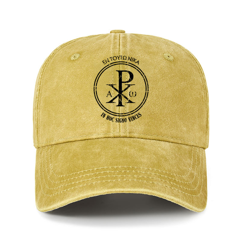 Heritage Washed Cap - In This Sign Conquer   