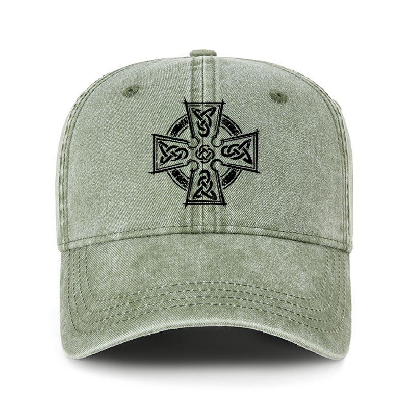 Heritage Washed Cap - Celtic Cross