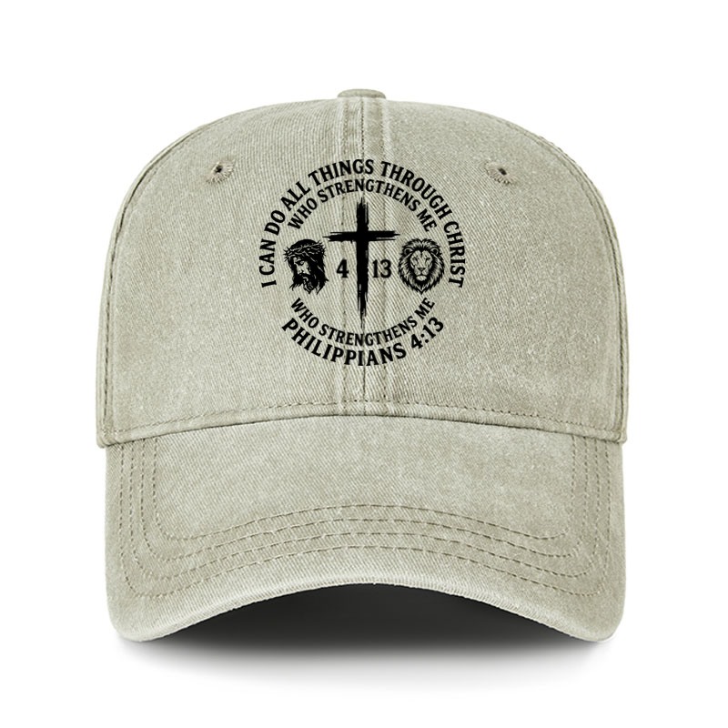 Heritage Washed Cap - All Things Through Christ