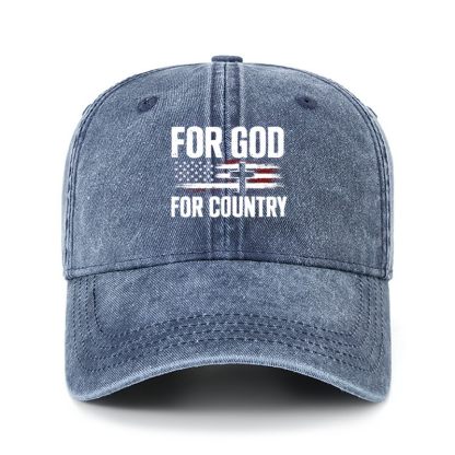Heritage Washed Cap - For God For Country