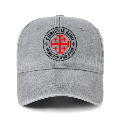 Heritage Washed Cap - Christ Is King Forever And Ever