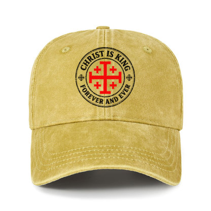 Heritage Washed Cap - Christ Is King Forever And Ever