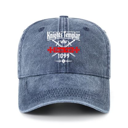 Heritage Washed Cap - Knights Templar Deus Vult