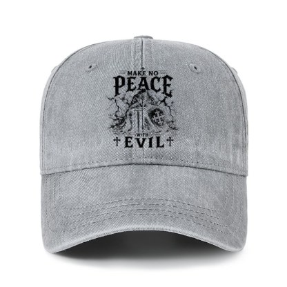 Heritage Washed Cap - Make No Peace With Evil 