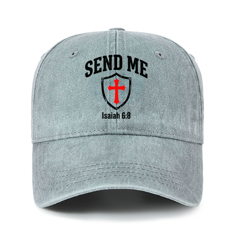 Heritage Washed Cap - Isaiah 6:8 - SEND ME   