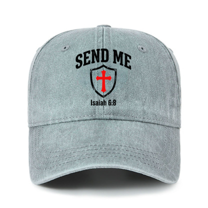 Heritage Washed Cap - Isaiah 6:8 - SEND ME   