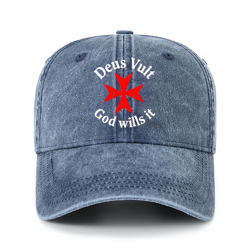 Heritage Washed Cap - Deus Vult: God Wills It