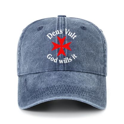Heritage Washed Cap - Deus Vult: God Wills It