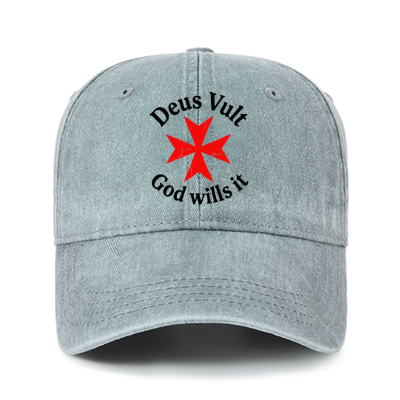 Heritage Washed Cap - Deus Vult: God Wills It