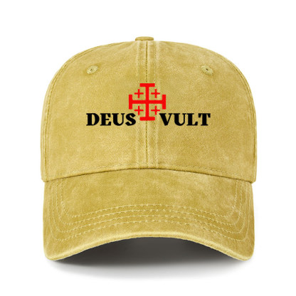Heritage Washed Cap - Deus Vult 