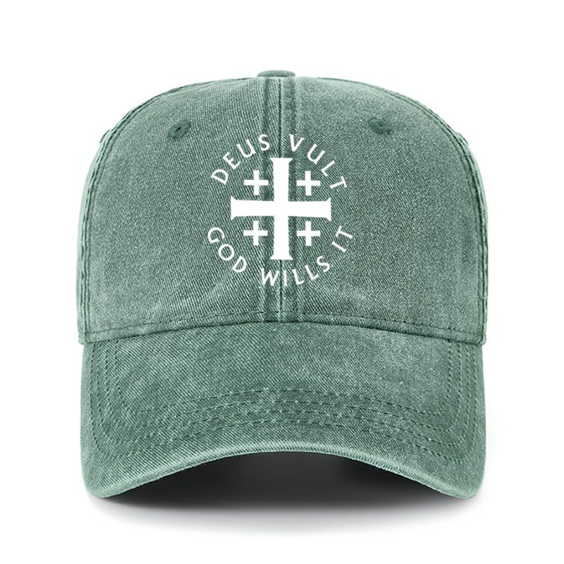Heritage Washed Cap - Deus Vult: God Wills It