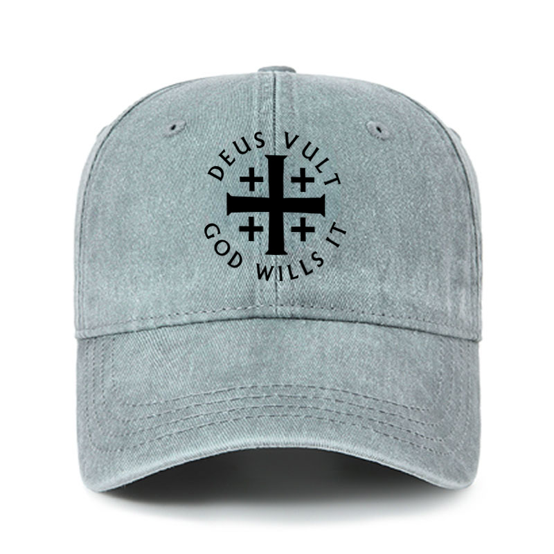 Heritage Washed Cap - Deus Vult: God Wills It