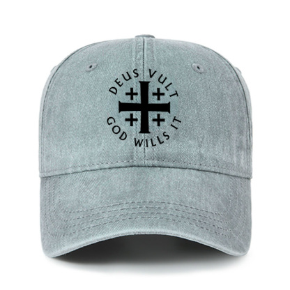 Heritage Washed Cap - Deus Vult: God Wills It