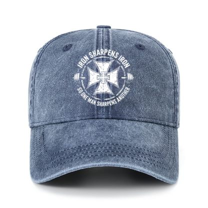 Heritage Washed Cap - Iron Sharpens Iron So One Man Sharpens Another