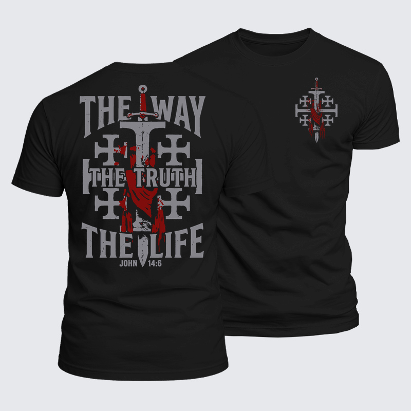 Luxe Mercerized Cotton Tee - The Way The Truth The Life