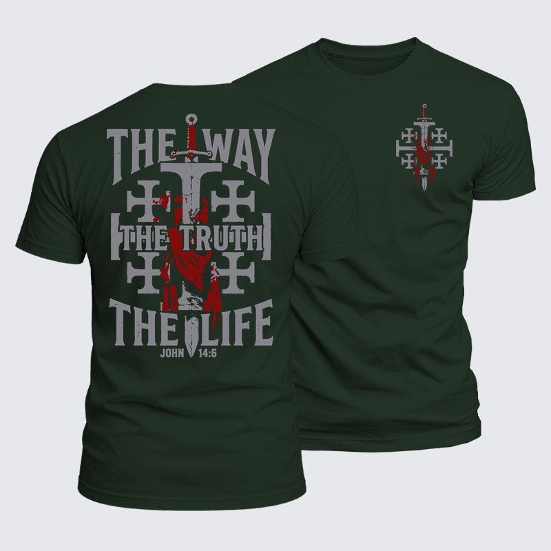 Luxe Mercerized Cotton Tee - The Way The Truth The Life