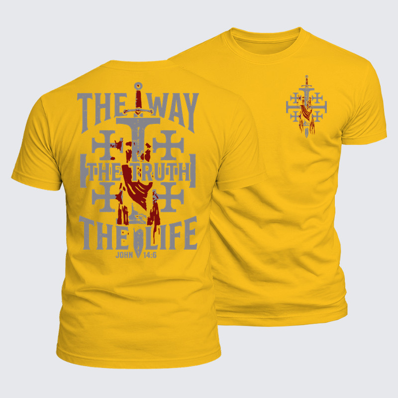 Luxe Mercerized Cotton Tee - The Way The Truth The Life
