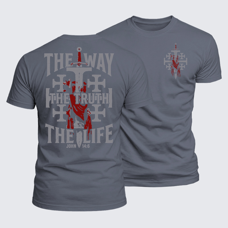 Luxe Mercerized Cotton Tee - The Way The Truth The Life