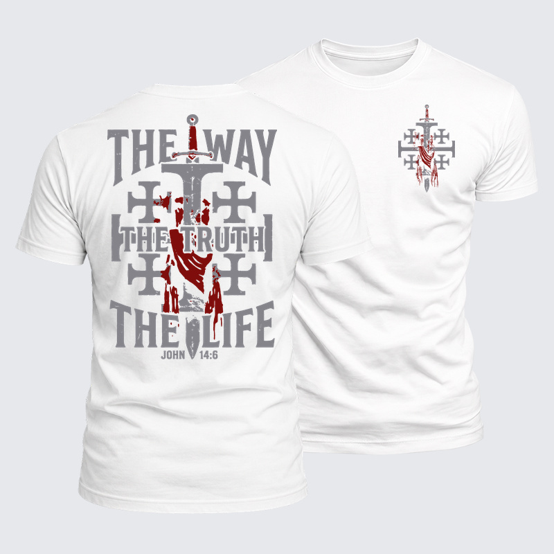 Luxe Mercerized Cotton Tee - The Way The Truth The Life