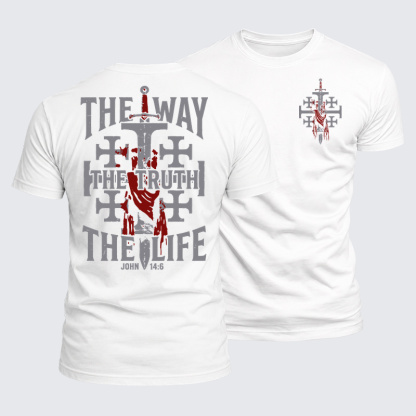Luxe Mercerized Cotton Tee - The Way The Truth The Life