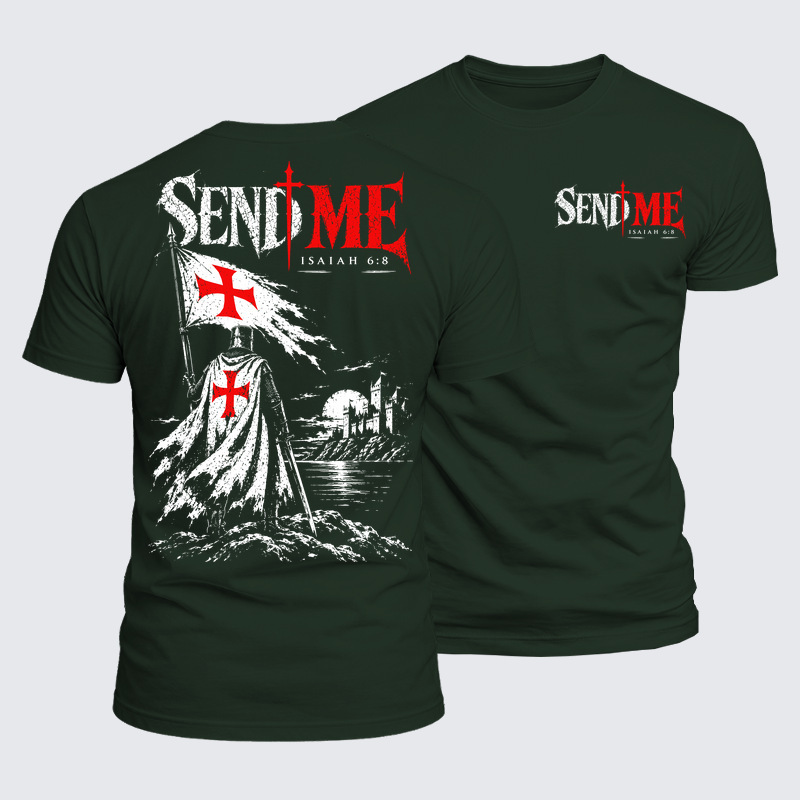 Luxe Mercerized Cotton Tee - Send Me Isaiah 6:8