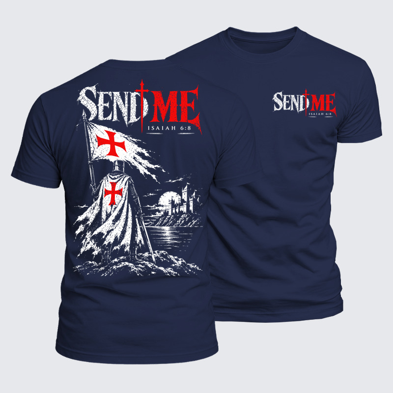 Luxe Mercerized Cotton Tee - Send Me Isaiah 6:8