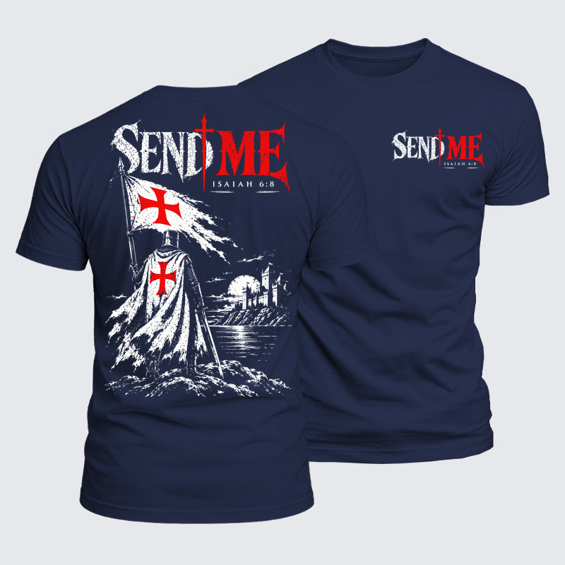 Luxe Mercerized Cotton Tee - Send Me Isaiah 6:8