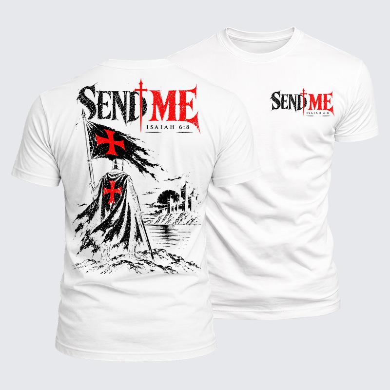 Luxe Mercerized Cotton Tee - Send Me Isaiah 6:8