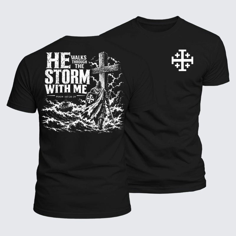 Luxe Mercerized Cotton Tee - Jesus Has My Back