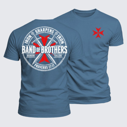 Luxe Mercerized Cotton Tee - Iron Sharpens Iron – Band of Brothers – Proverbs 27:17