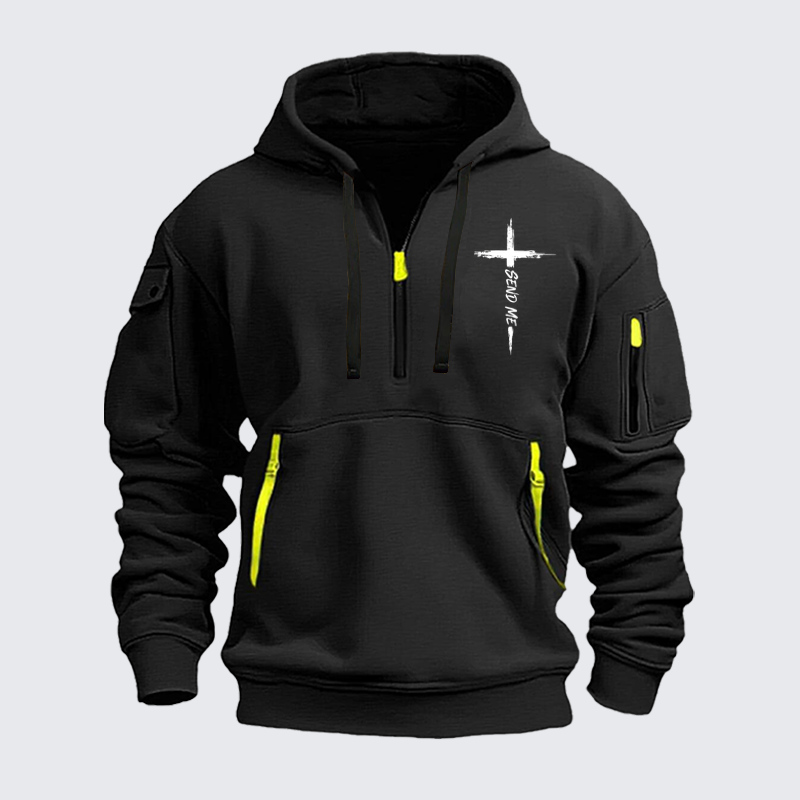 Zipper Hoodies –Send Me – Christian Cross Faith