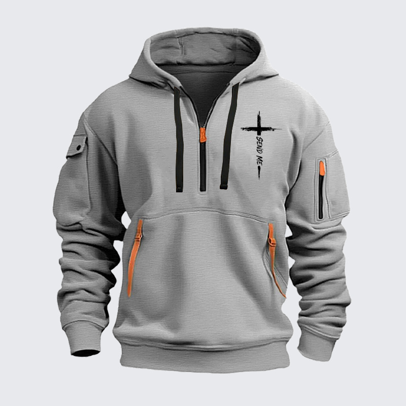Zipper Hoodies –Send Me – Christian Cross Faith