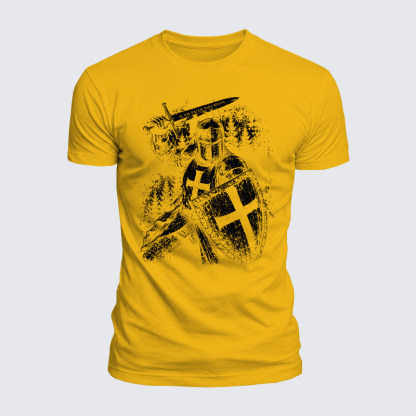 Luxe Mercerized Cotton Tee - A Man of Faith – Warrior of the King