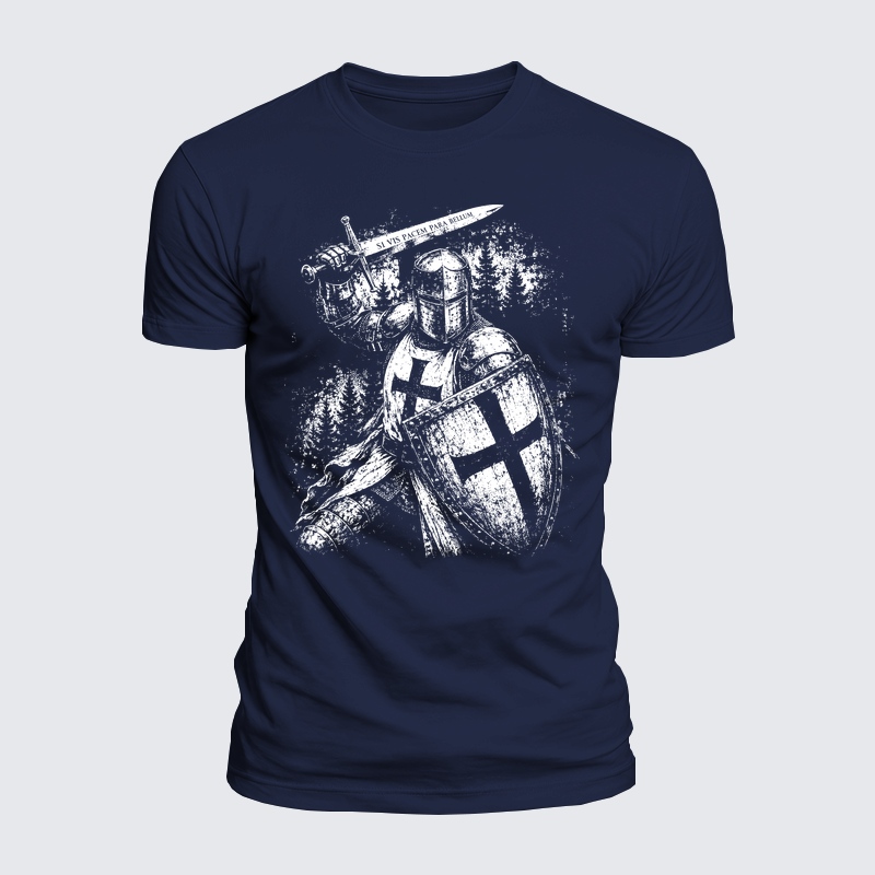 Luxe Mercerized Cotton Tee - A Man of Faith – Warrior of the King