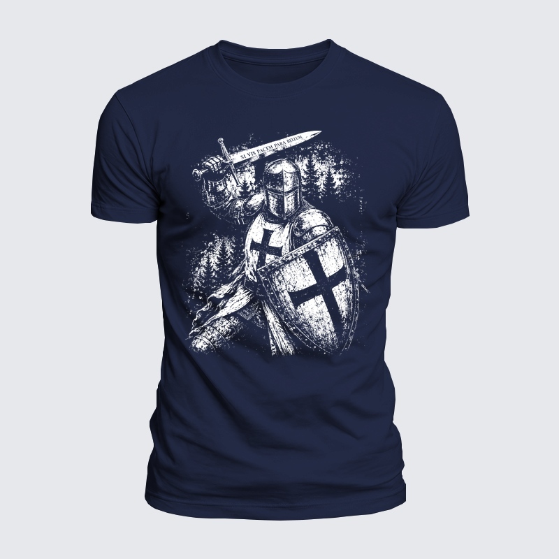 Luxe Mercerized Cotton Tee - A Man of Faith – Warrior of the King