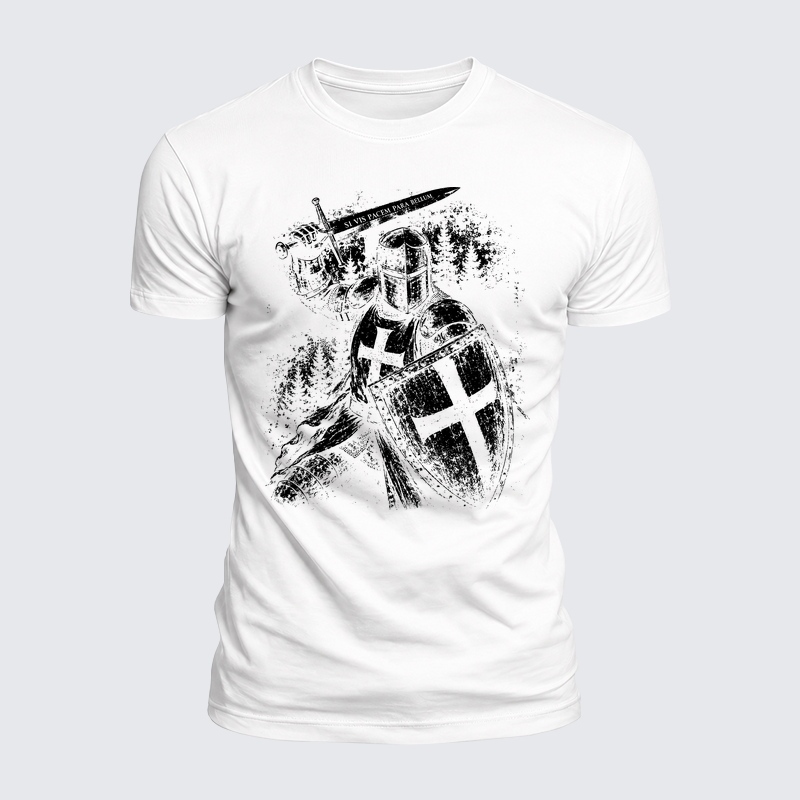 Luxe Mercerized Cotton Tee - A Man of Faith – Warrior of the King