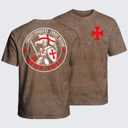 Washed T-Shirt - Deus Vult