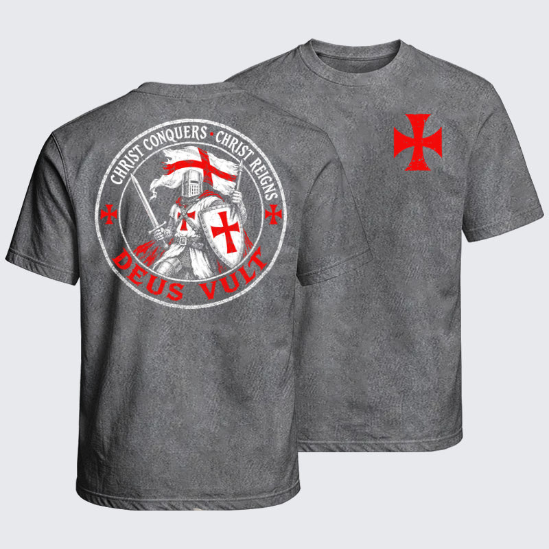 Washed T-Shirt - Deus Vult