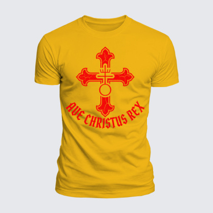 Luxe Mercerized Cotton Tee - Ave Christus Rex