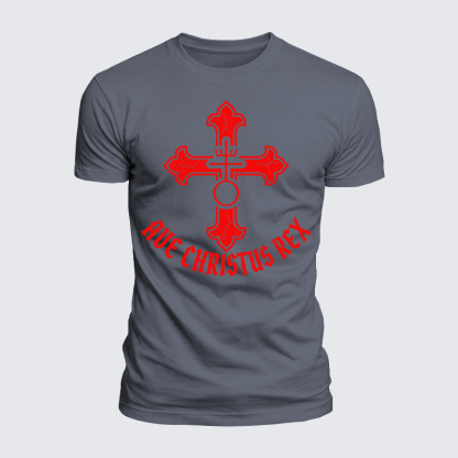 Luxe Mercerized Cotton Tee - Ave Christus Rex