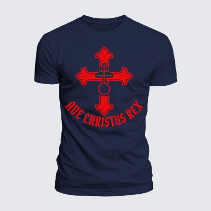Luxe Mercerized Cotton Tee - Ave Christus Rex